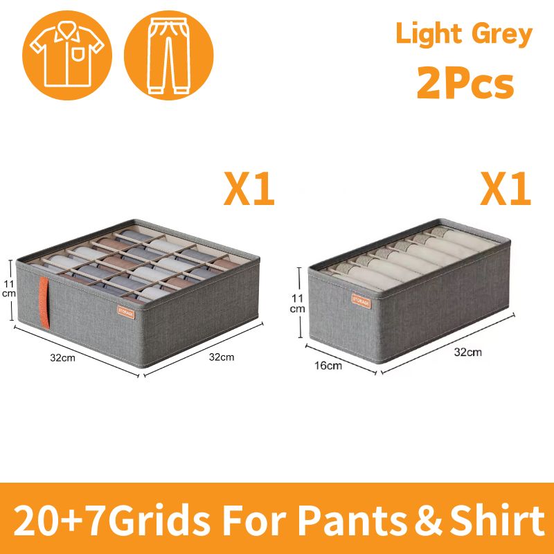 Organizery robić szuflad szafek Skarpetki Organizer bielizny Pudełko robić sypialni Szafa Organizer ubrań na bieliznę Organizer robić przechowywania skarpet: Beżowy