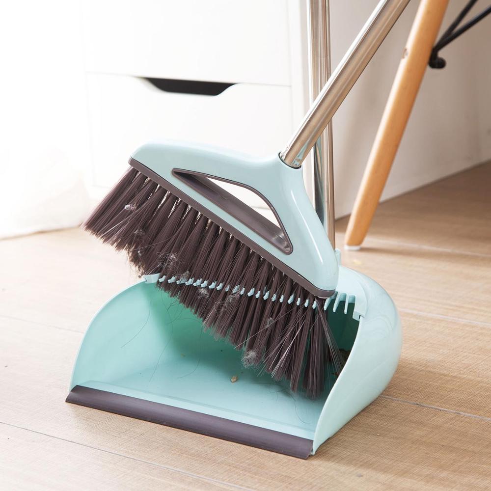 Ensemble de bac à poussière et brosse à balai, 1 ensemble avec bac à gratter, balayeuse à poussière à Long manche, outils de nettoyage de la maison, du hall, du jardin