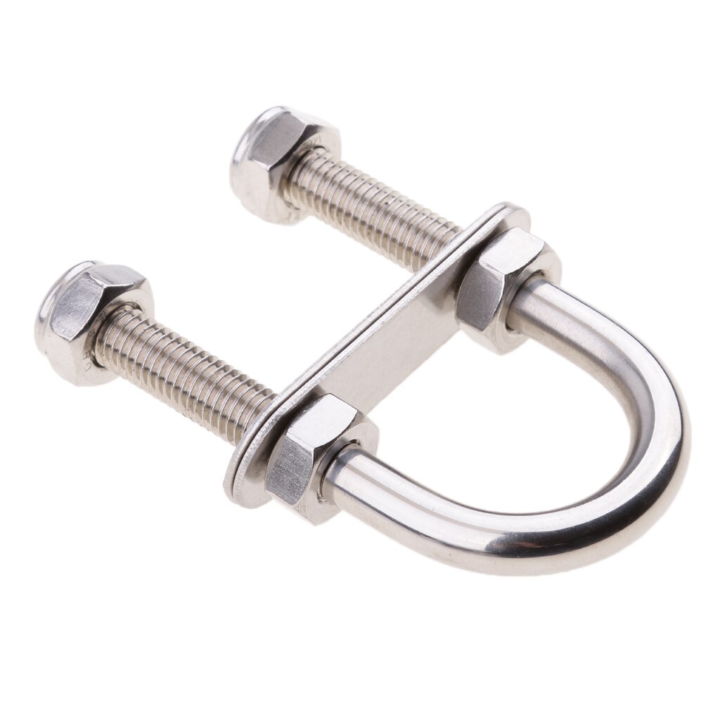 316 Stainless Steel U Bolt Hardware M10 x 50 x 90 x 43mm Fits Boat Marine