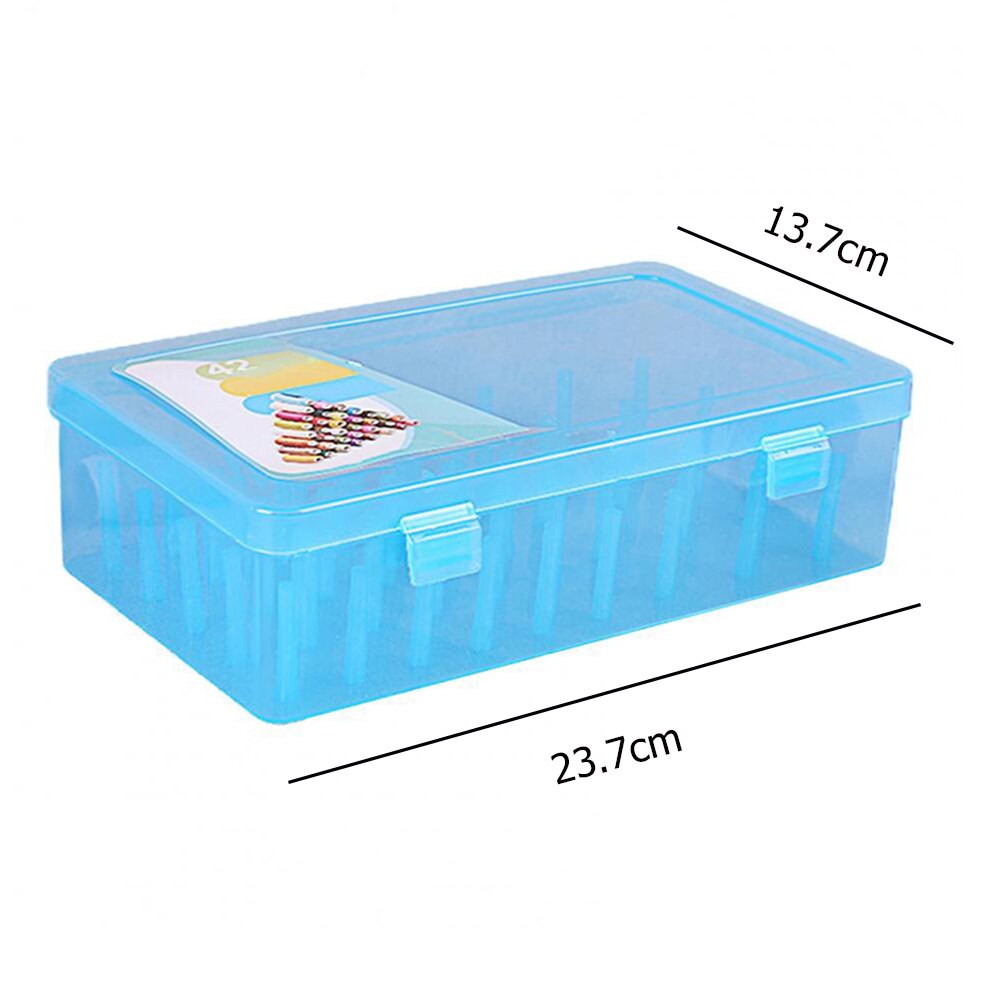 Cajas de almacenamiento para guardar carretes, organizador de hilo de coser transparente, herramientas de almacenamiento, 42 Unidades