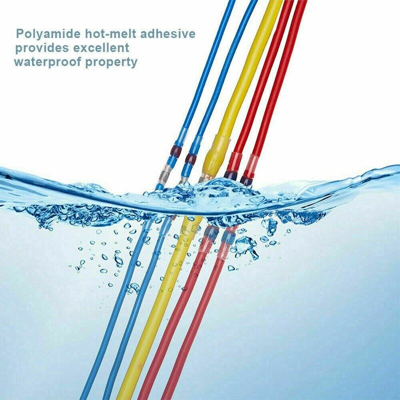 400Pcs Gemengde Krimpkous Connect Terminals Waterdichte Soldeer Mouw Buis Elektrische Draad Geïsoleerde Butt Connectors Kit