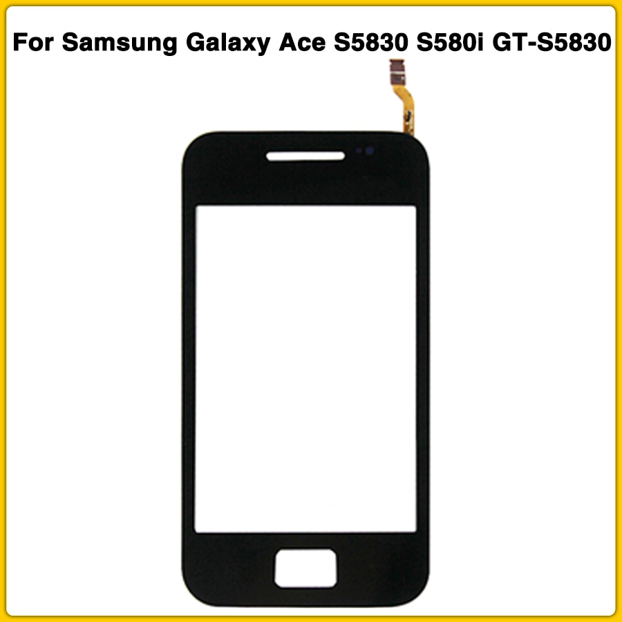 Touchscreen til samsung galaxy ace  s5830 s580i gt -s5830 gt-s5830i touch screen panel digitizer sensor front glas linse