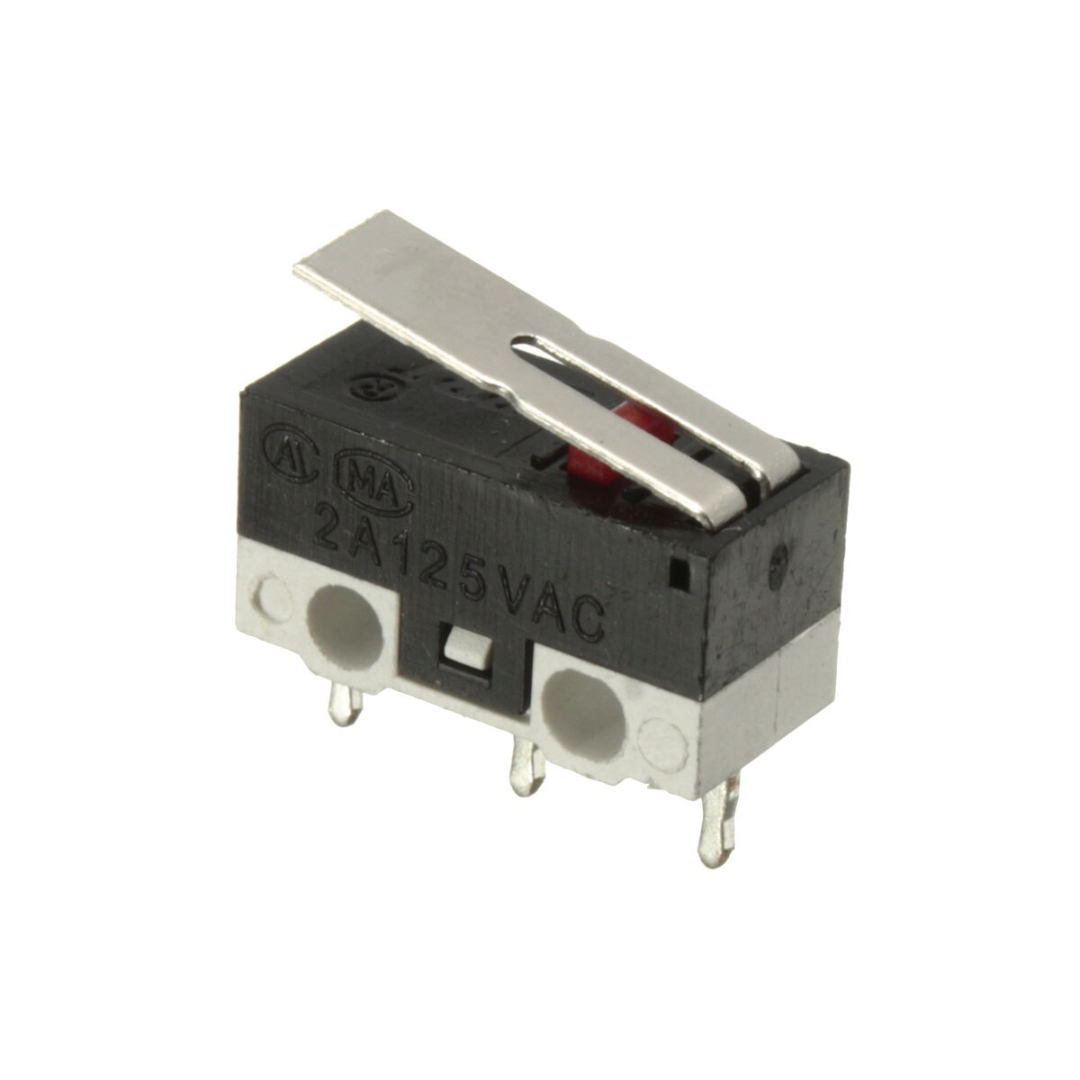 10Pcs Mini Micro Limit Switch Straight Hinge Lever Arm SPDT Snap Action Push Microswitch NO NC 3 Pins 1A 250VAC 2A 30VDC