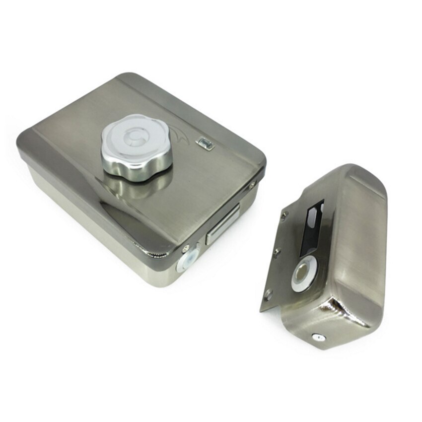 Mute elektrisk lås hjemmebruk 12v dc elektronisk elektrisk motorlås mute dørlås for adgangskontrollsystem ensidig nøkkel