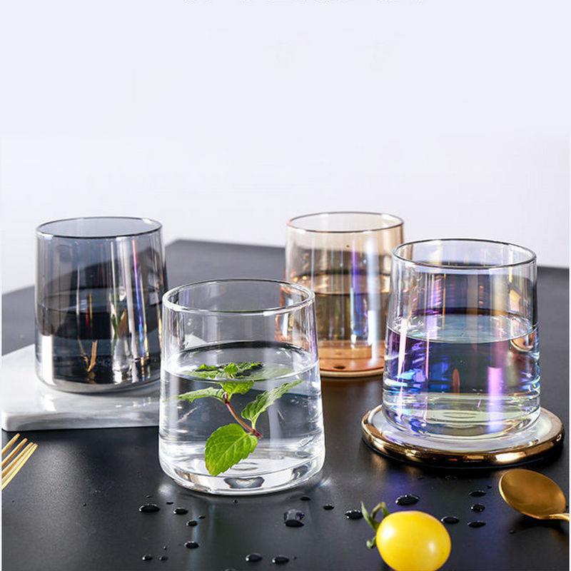 Vasos de cerveza coloridos de estilo nórdico, transparente, Color , para el hogar, restaurante, celebridades, Internet en el océano, whisky