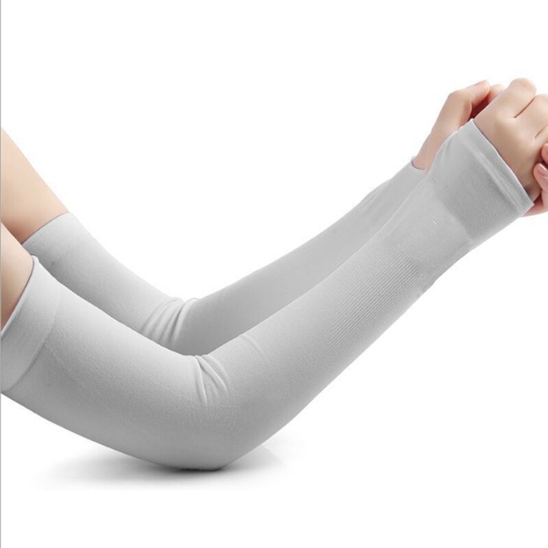 Femmes gants UV soleil protéger anti-dérapant glace soie manches bras manches en plein air crème solaire manchette été hommes en plein air équitation mitaine: style9