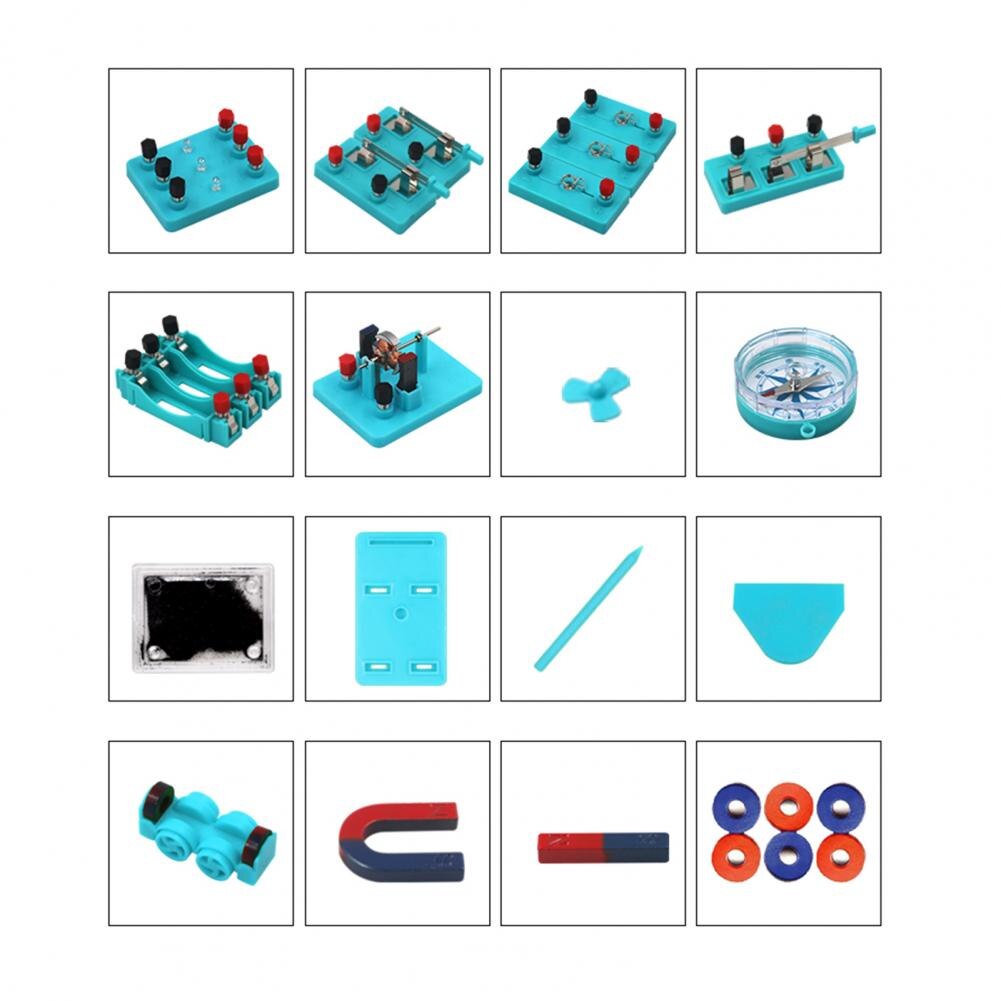 Physics Experiment Kit Basic Educational ABS Electricity Magnetism Learning Tool Student Physics Teaching Resources