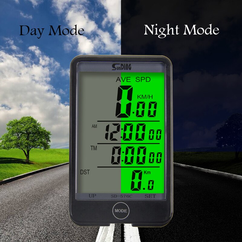 Sunding Wireless Cycling Computer Touch Screen Speedometer Bike Accessories Waterproof Bicycle Odometer Thermometer Stopwatch