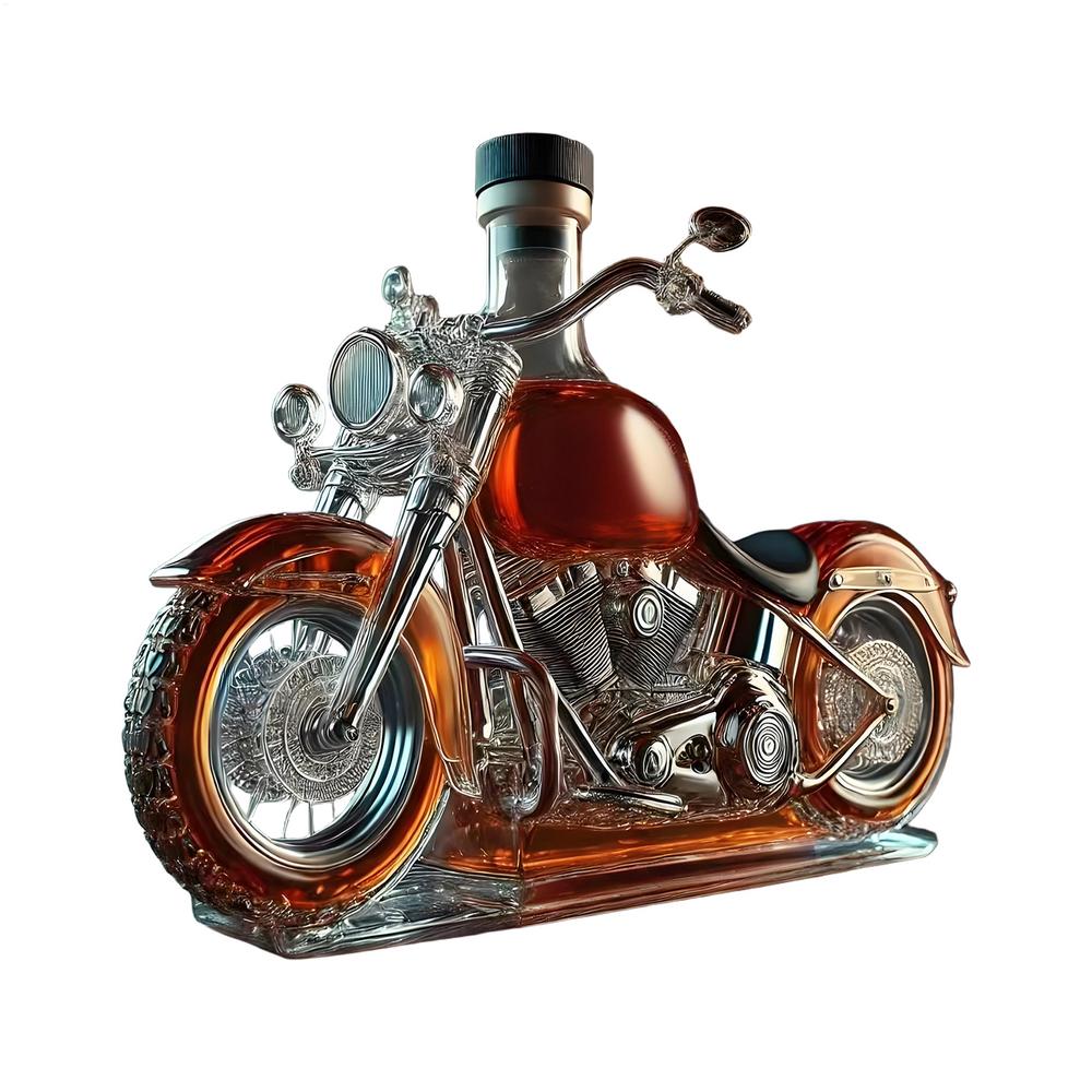 Nowy, zabawny karafka w kształcie motocykla, kieliszek robić Whisky, unikalna, śmieszna, kreatywna karafka w stylu klasyczny na wino, idealna robić baru, jadalni, dla miłośników motocykli.: Default Title