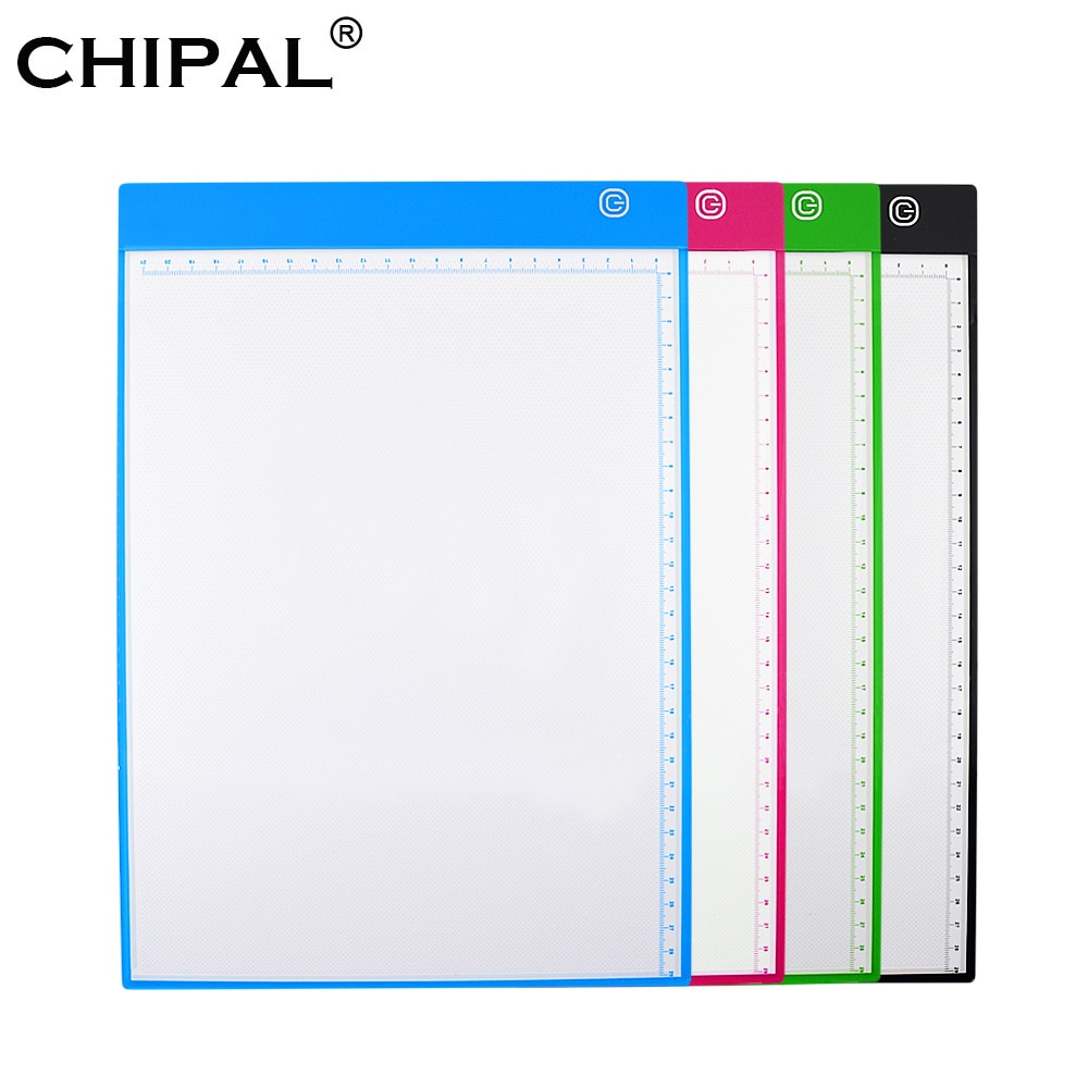 CHIPAL Scale A4 LED Drawing Tablet Digital Graphics Tablets Electronics USB Dimming Light Box Graphic Art Writing Copy Board