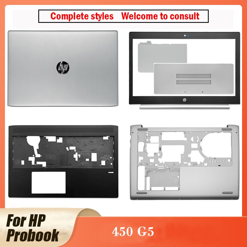 Voor Hp Probook 450 G5 Serie Laptop Lcd-backcover Voorkant Palmrest Bovenste Case Bottom Case Een B C D Cover Case Zilver