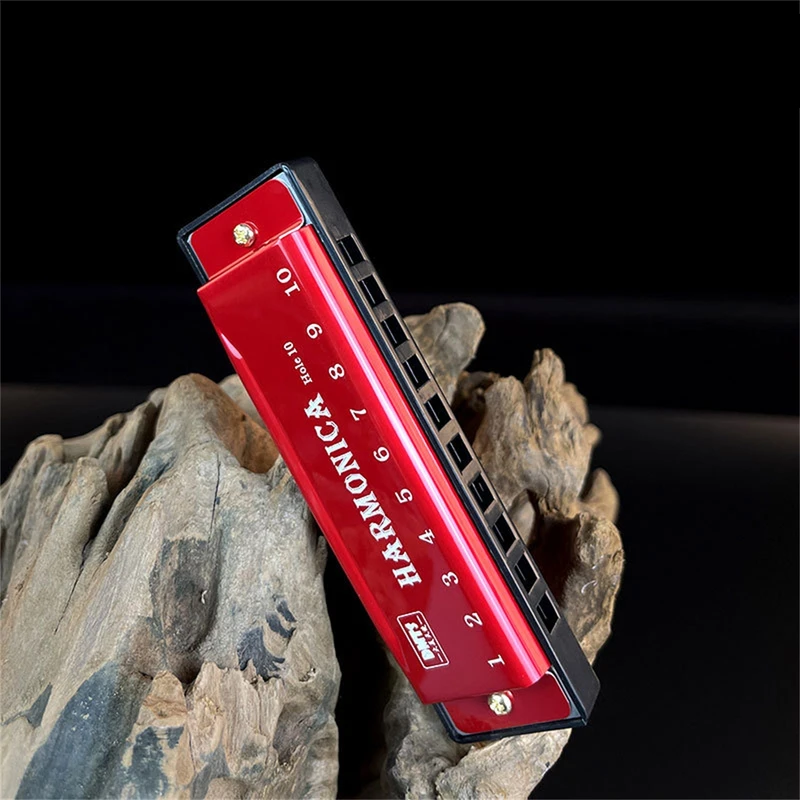 Harmonica Key of C 10 Hole Diatonic Harmonica C with Case for Beginner Students Kids with Case