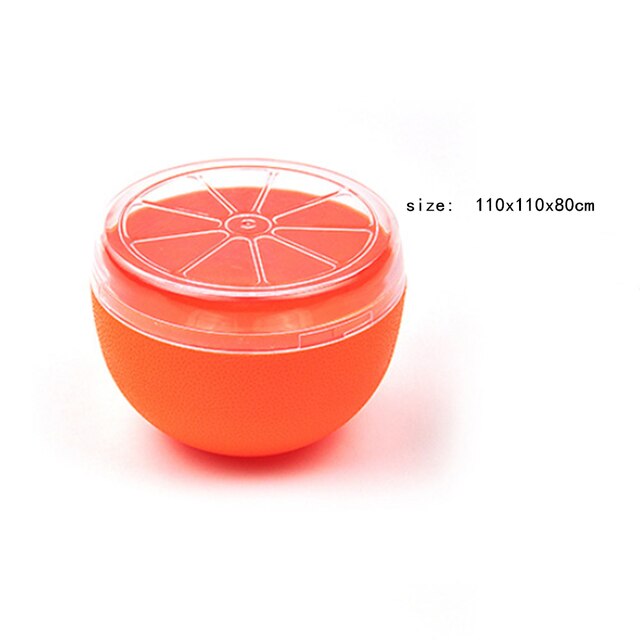 2Pc Herbruikbare Voedsel Saver Box Tomaat Knoflook Ui Citroen Keeper Koelkast Doos Groente Fruit Houder Voor Voedsel Verse Houden: Orange