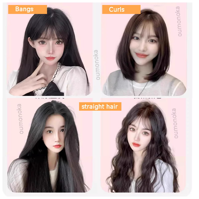 3-in-1 PTC Hair Straightener Styling Appliances Combs Tools Heated Flat Iron Beard Styler Brush Curling Iron