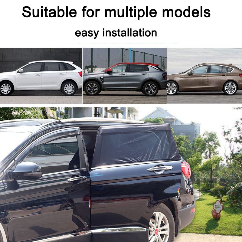 Car Rear Window Sun Shade Premium Breathable Mesh Sun Shield Protect Baby Pet from Sun's Glare Harmful UV Rays Car Curtains