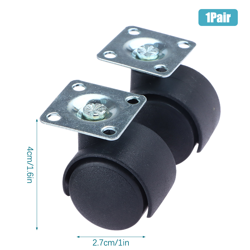 1 Pair 1 inch Universal Wheel Swivel Caster Roller... – Grandado