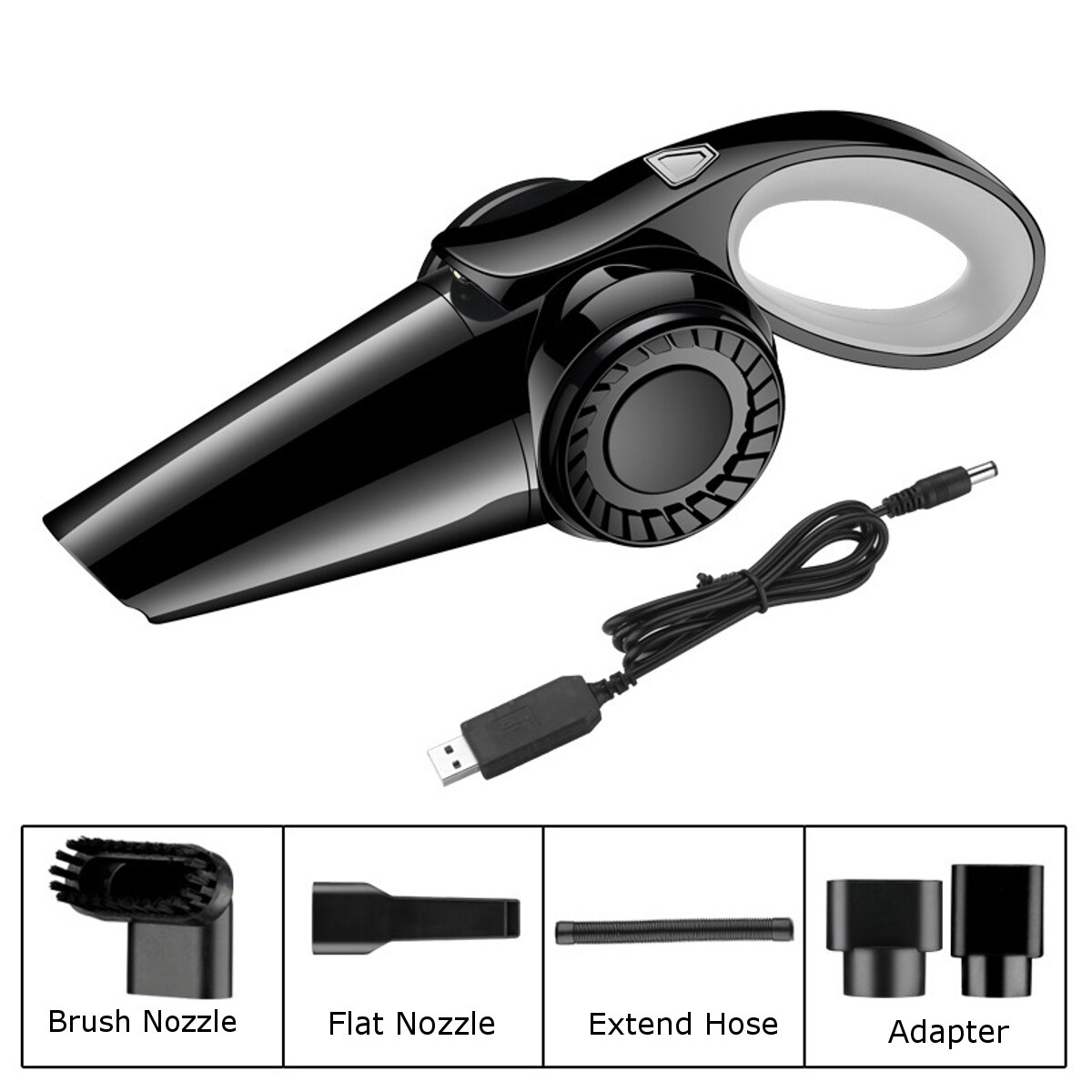 Wireless Car Vacuum Cleaner Portable Mini Small Handheld Auto Interior Vaccum Cleaner Cordless Dust Car Aspirador Hoover: Grey Wireless