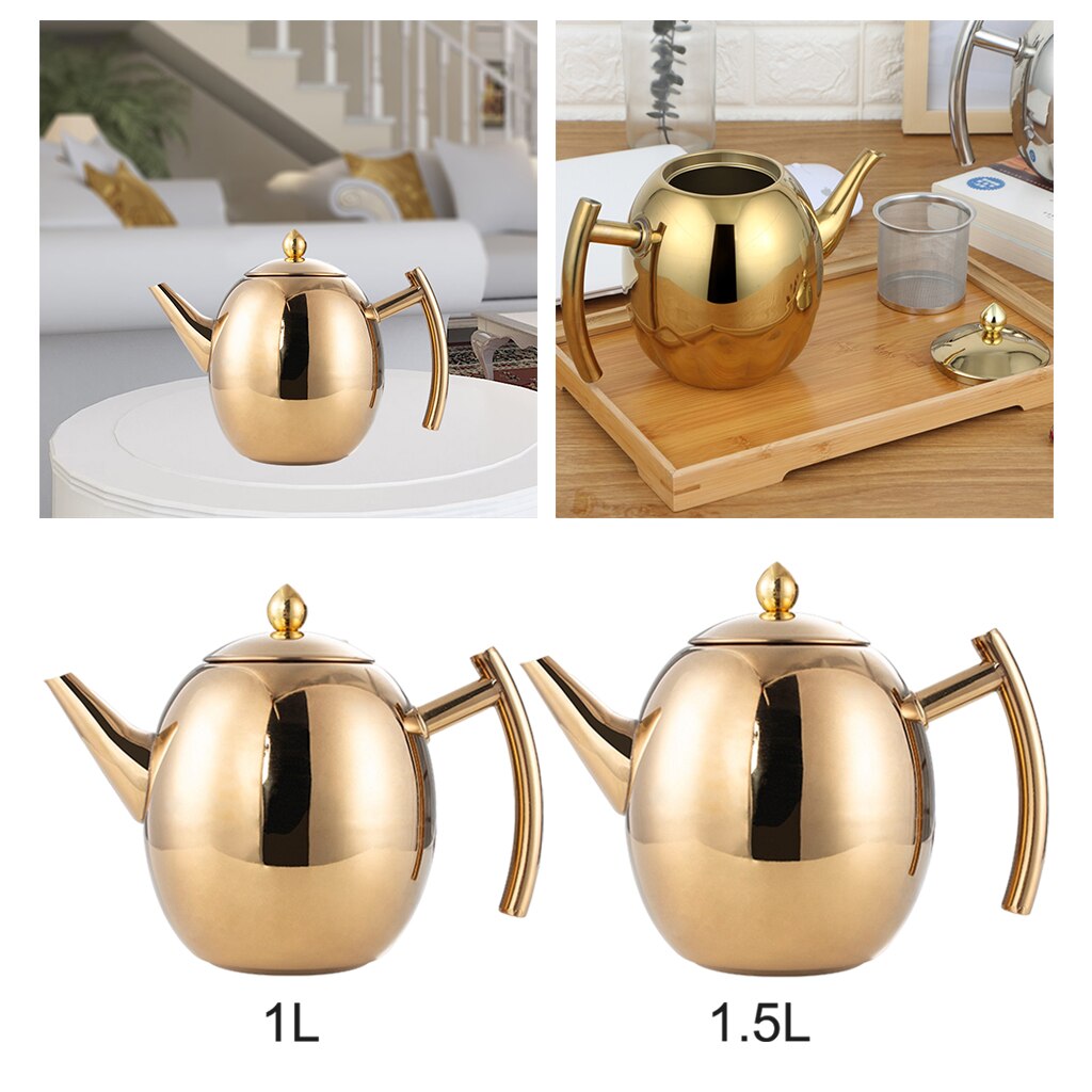 Rvs Waterkoker, Koffiezetapparaat Pot, Theepot Met... Grandado