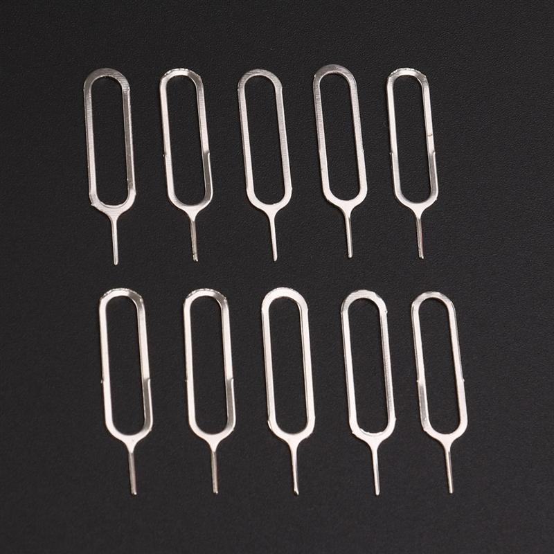 UKCOCO 10 Pcs Universal Sim Card Tray Pin Ejecting Removal Needle Opener Ejector For HTC Samsung iPhone Xiaomi