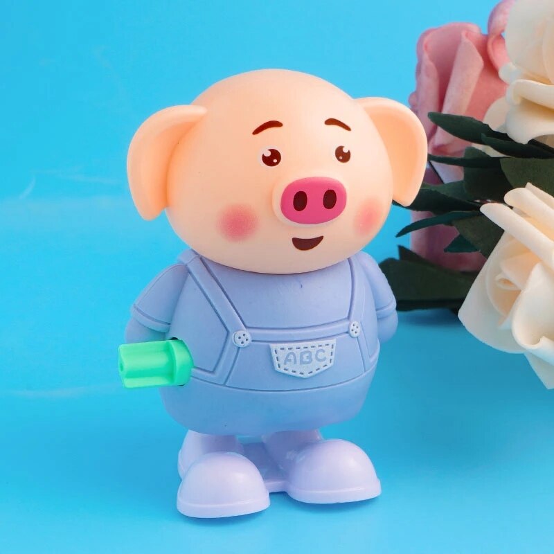 Clockwork spring Dancing pig piggy toy cartoon animal shape toys