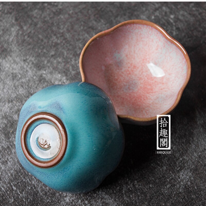 5 Stks/partij Oven Change Mooie Thee Kom Keramische Kung Fu Set Wijn Theekopje Theewaar Een Kopje Thee Koffie Mokken