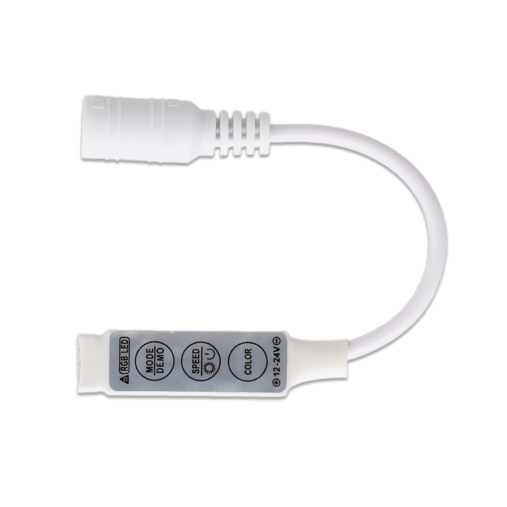 Controlador Led de 3 canales con 3 teclas, Controlador LED RGB, controlador de luces, atenuador remoto, Mini controlador de DC12V-24V, lámpara de luz