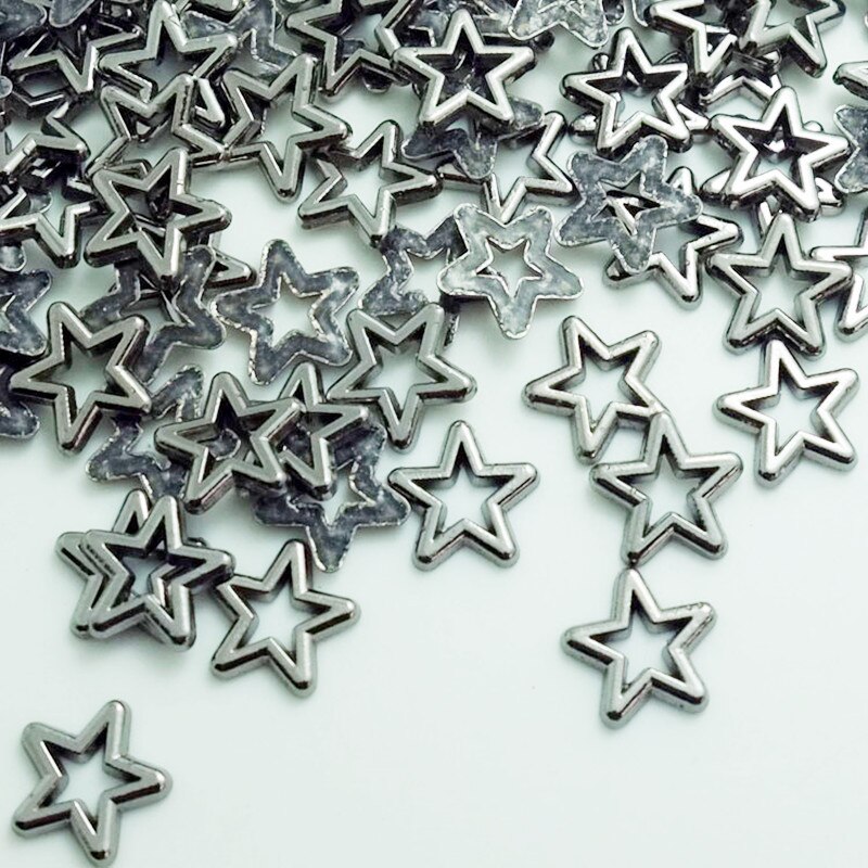 Decorative Metal Rivets -Fix Rivet Five-Point Star Bag Spike 13Mm Plating Studs For Clothing Garment Accessories SINUAN