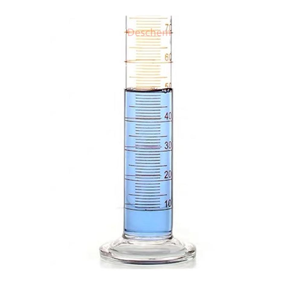 100ml Glass Measuring Cylinder W/Graduated & Spout Mouth Lab Chemistry Glassware