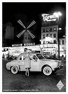 Metal Tin Sign Renault 4cv Salon De Automobile Pub Home Vintage Retro Poster Cafe: Purple / 40x30cm