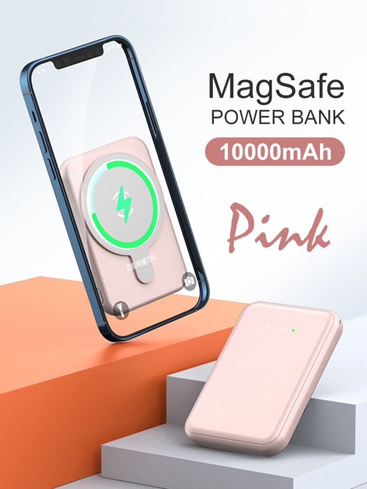Magsafe Magnetic 10000mAh Wireless Power Bank Mobile Phone External Battery For iphone 13 12 13Pro 12Pro Max Mini Powerbank: 10000mAh-C