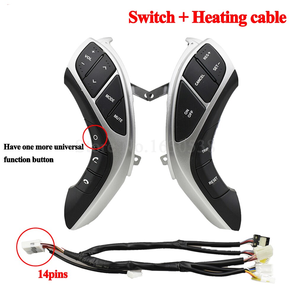 Auto Stuurwiel Knop Voor Hyundai Elantra Jaar I30 Audio Telefoon Bluetooth Cruise Control Auto Schakelaars