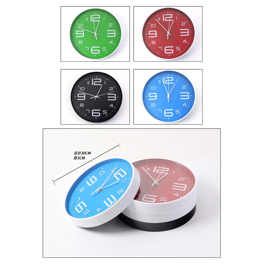 1Pc DIY Wall Clock Digital Acrylic Hanging DIY Clock for Living Room Office Without Battery (Black)