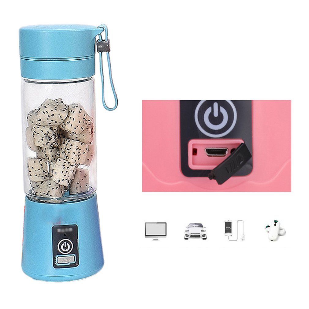 Draagbare Elektrische Sap Cup Usb Elektrische Fruit Juicer Handheld Smoothie Maker Sap Cup Usb Blender Oplaadkabel
