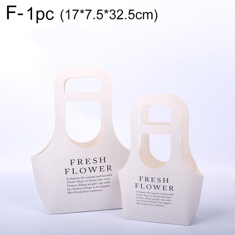 1PC Blume Kasten Kraft Papier Pakcling Faltbare DIY Liefert Tote Tasche Multifunktions: 06klein