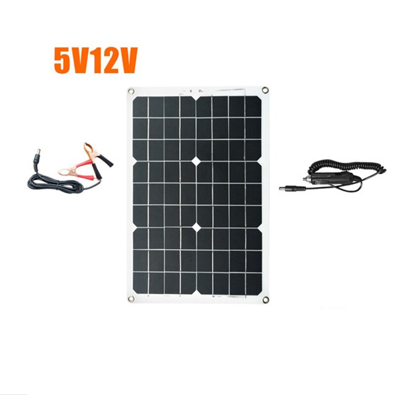 18w solcellepanel dobbelt 12v/5v dc usb-opladersæt monokrystallinske solceller med 10a solregulator