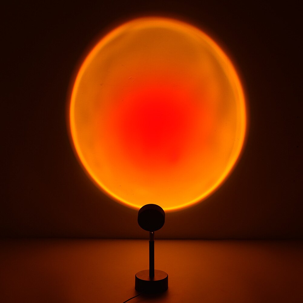 Proyector de luz Led de noche para niños y niñas, lámpara de escritorio con proyección de sol, color rojo atardecer, arcoíris, USB, decoración de pared del dormitorio