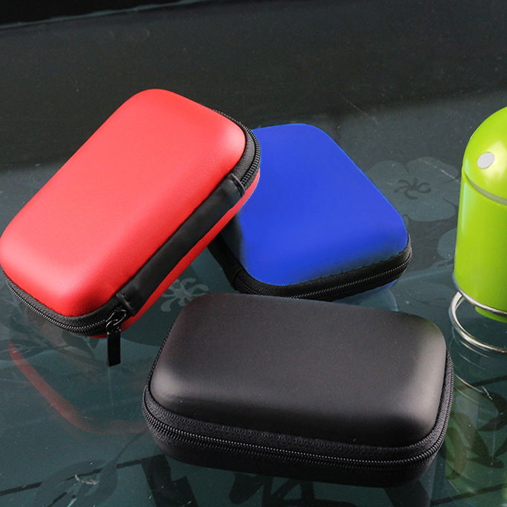 Legeringsfrø 1 stk bærbar 2.5 "ekstern opbevaring usb harddisk disk hdd bæretaske dækning multifunktionskabel øretelefon pose taske