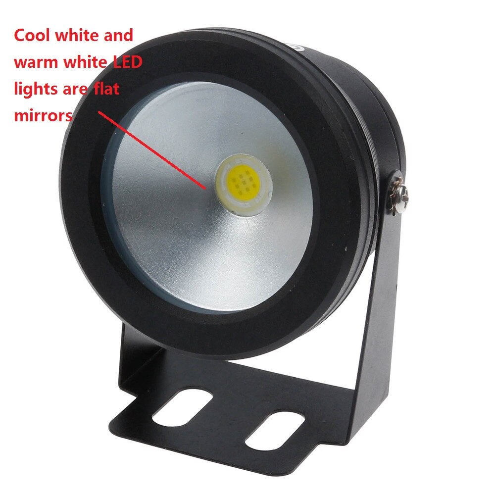 LED Swimming Pool Light 10W Underwater Waterproof IP67 Landscape Lamp Warm/Cold White AC/DC 12V 900LM