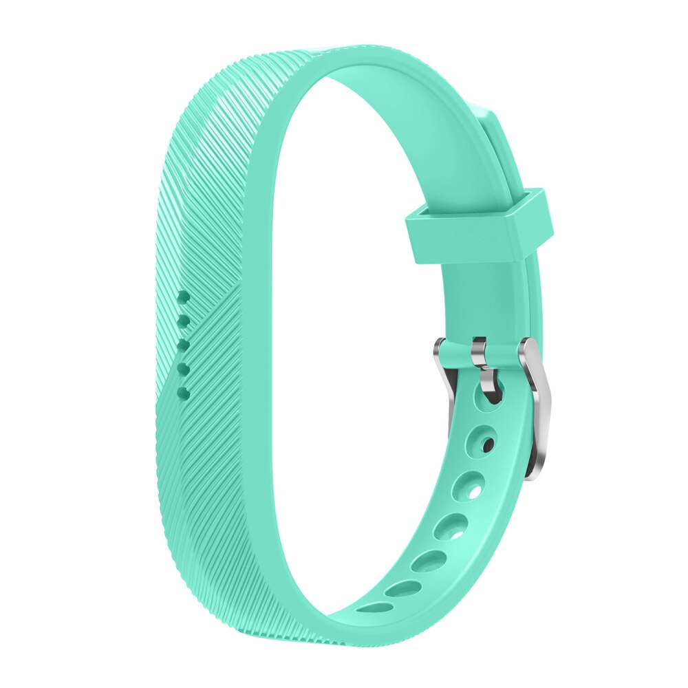 Siliconen Metalen Gesp Polsen Band Armband Voor Fitbit Flex 2 Mode Horloge Sport Smart Band Vervangen Polsband Voor Fitbit Flex 2: Mint green