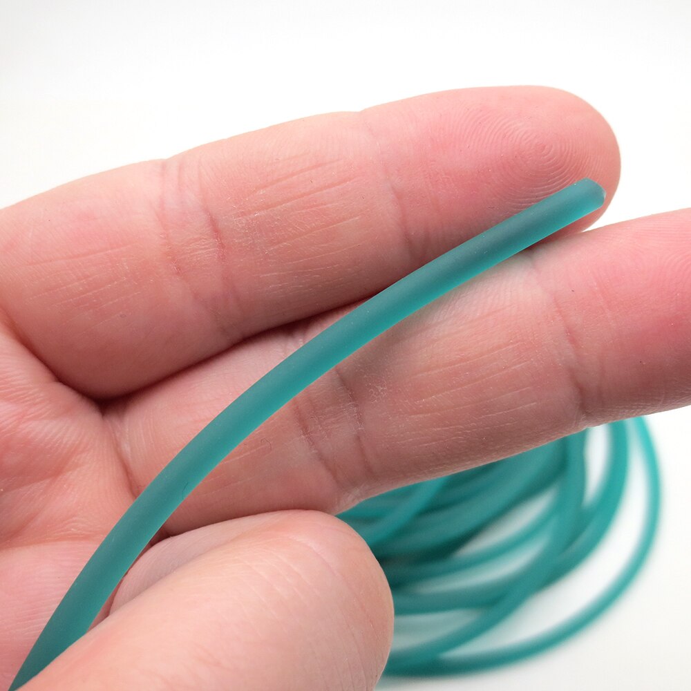 5-10Meters Green Color Diameter 3mm Rubber Line Solid Tension Releasing Rubber Band High Elastic Solid Rubber Band