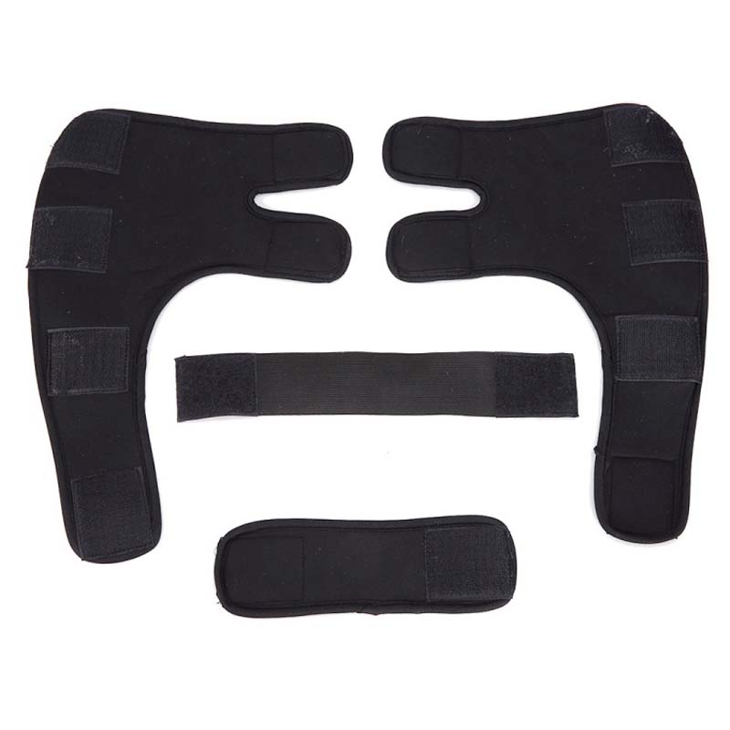 1 paar Hund Ellenbogen Protector Sleeve Elbow Pad Hund Canine Bein Sprunggelenk Joint Schutz Wunden mit Bandage Wrap Heilt Verstauchungen hilft: black / S