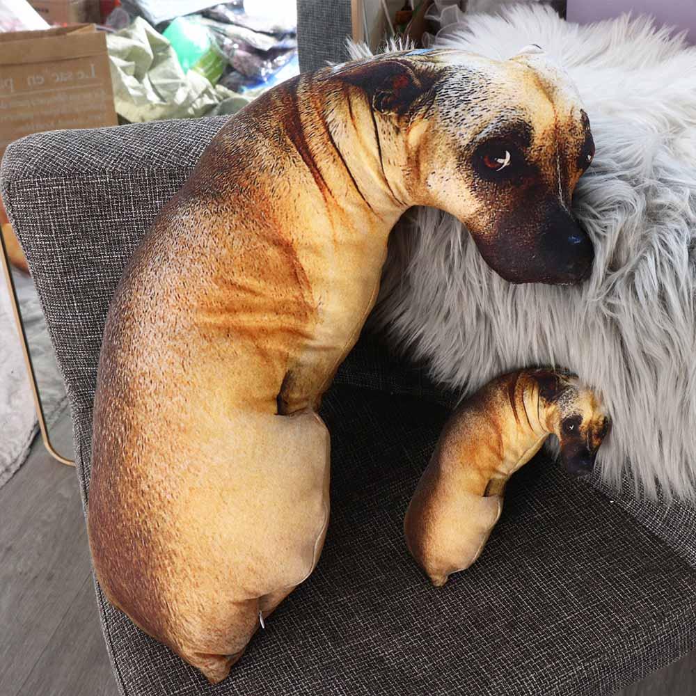 Cute 3D Lifelike Animal Throw Pillow Dog Pillow Soft Cushion Office