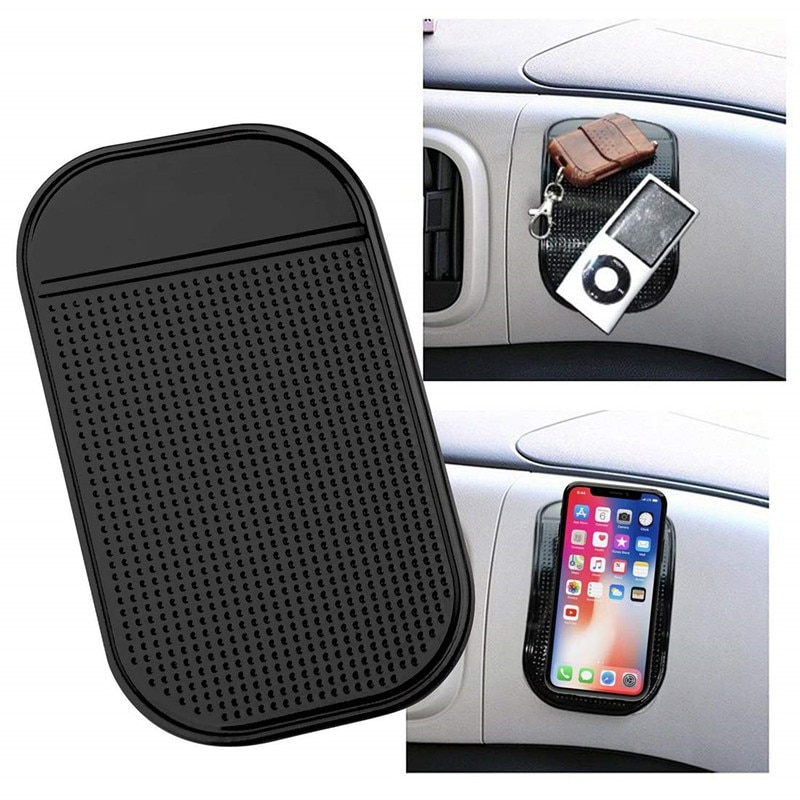 An-ti Slip Mat Phone Holder GPS Sticky Pad Mat Anti Slip Key Pen Auto Interior Dashboard Gel Pads
