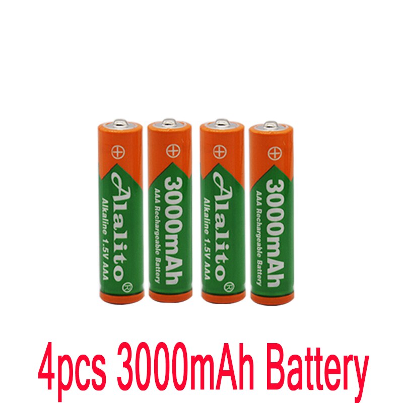 Brand 3000mah 1.5V AAA Alkaline Battery AAA rechargeable battery for Remote Control Toy Batery Smoke alarm with charger