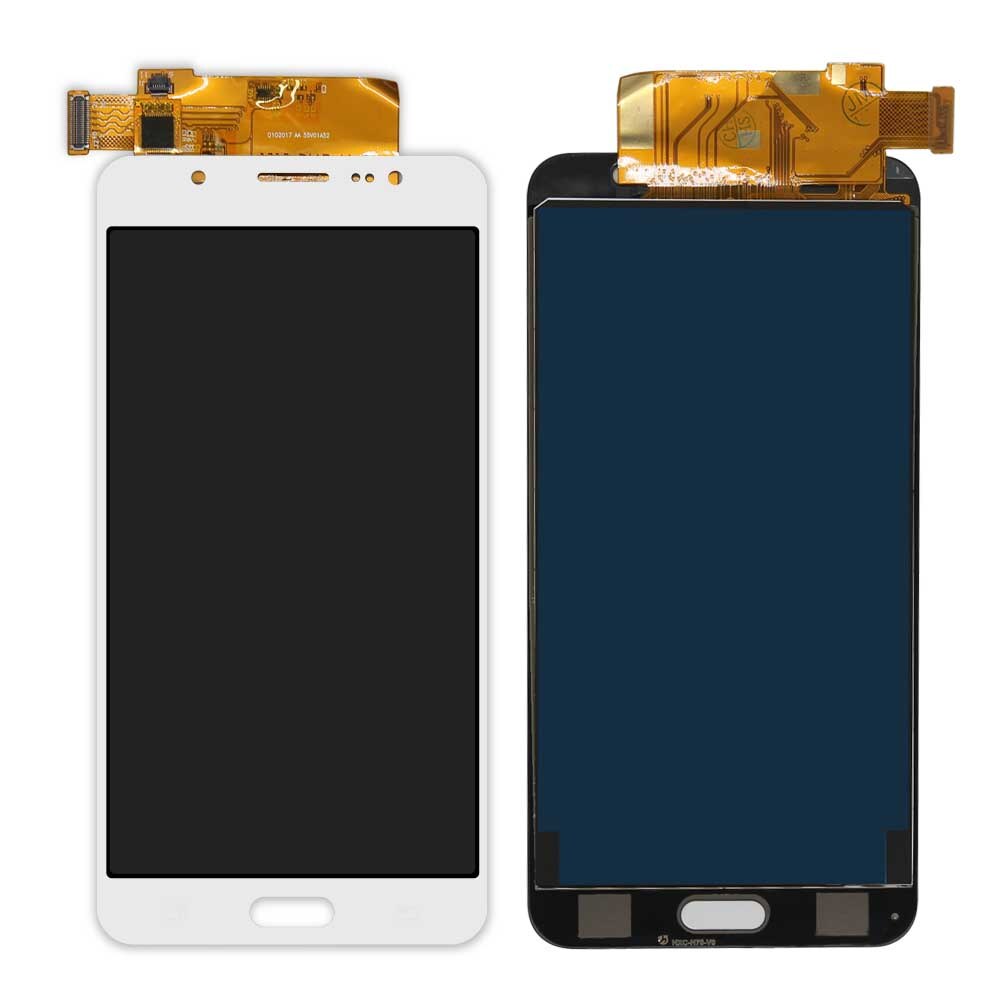 Voor Samsung Galaxy J7 J710FN J710F J710M J710 Lcd Touch Screen Digitizer Helderheid Verstelbare Vergadering Vervanging: WHITE