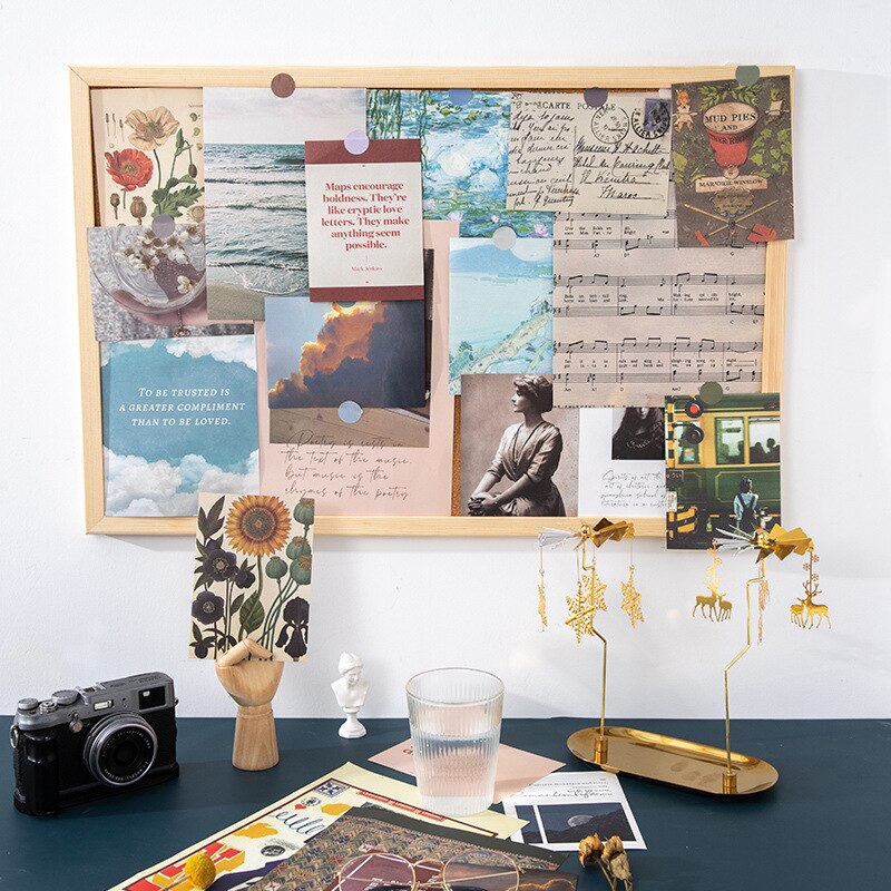 Ins Retro Art Foto 'S Creatieve Landschap Plantkunde Bloem Fotografie Props Kleine Poster Postkaart Wenskaarten Diy Kamer Muursticker