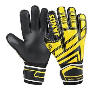 Gute Jugend Fußball Ausbildung Torwart Handschuhe Erwachsene Goalie Handschuhe Mit Finger Stacheln Für Männer Kinder: Yellow Black / 6