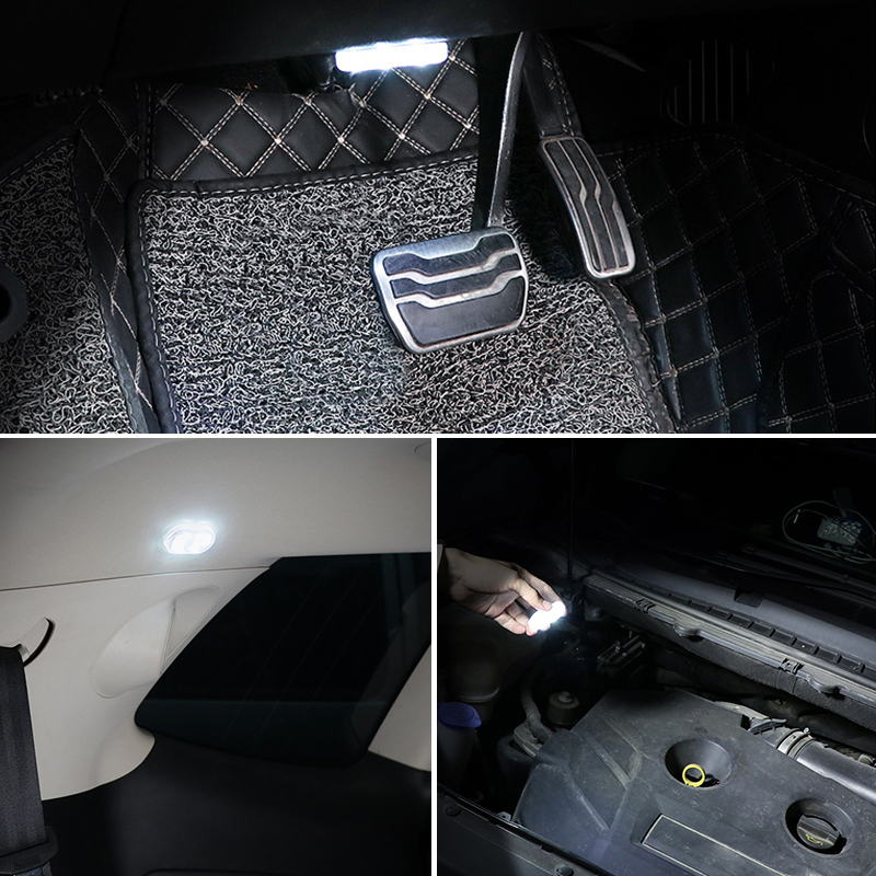 SEAMETAL 5V voiture Led éclairage doigt tactile capteur lampe de lecture LED Attraction lumières USB Charge 6 ampoules pour voiture intérieur lumières