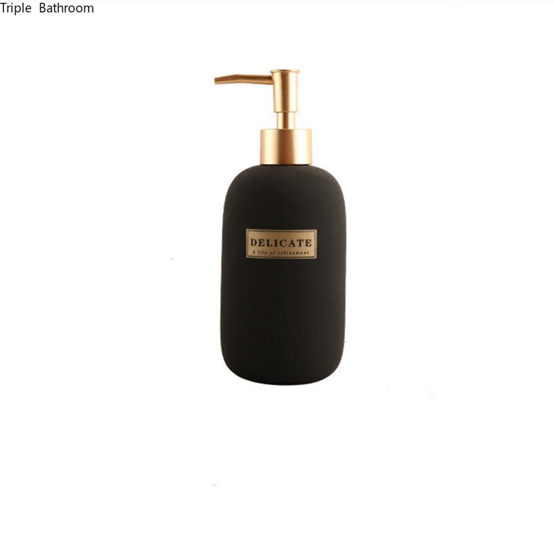 Nordic Luxe Stijl Keramische Draagbare Badkamer Accessoires Lotion Fles Zeepdispenser Mond Cup Tandenborstelhouder Zeepbakje