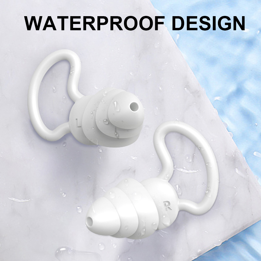 Silicone Sleeping Ear Plugs Sound Insulation Ear Protection Earplugs Anti-Noise Plugs for Travel Silicone Soft Noise Reduction
